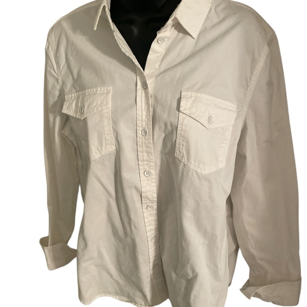 Joe Fresh White Casual Button Down Shirt